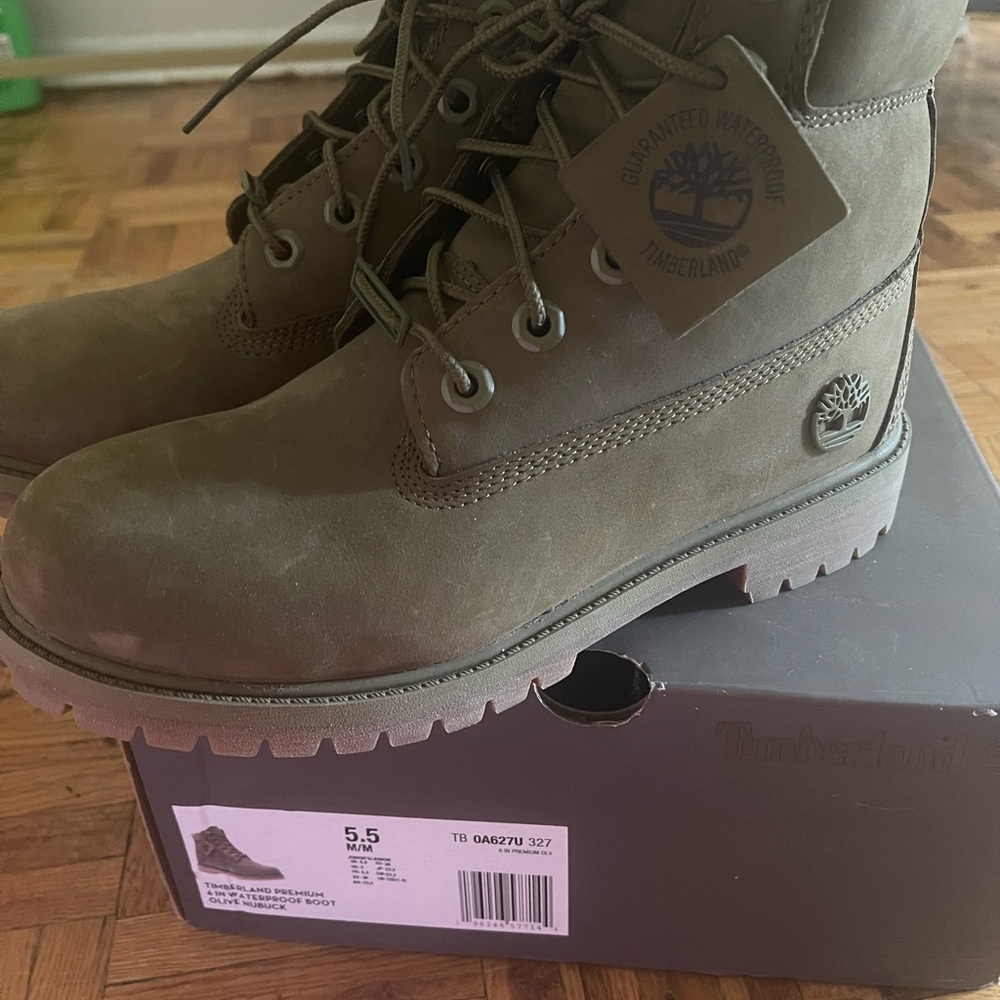 Timberland Olive Nubuck Boots